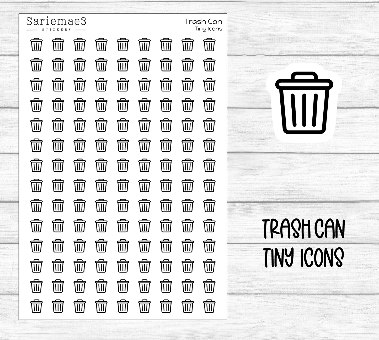 Trash Can Tiny Icon