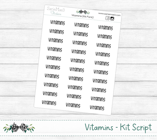 Vitamins (Kit Font)