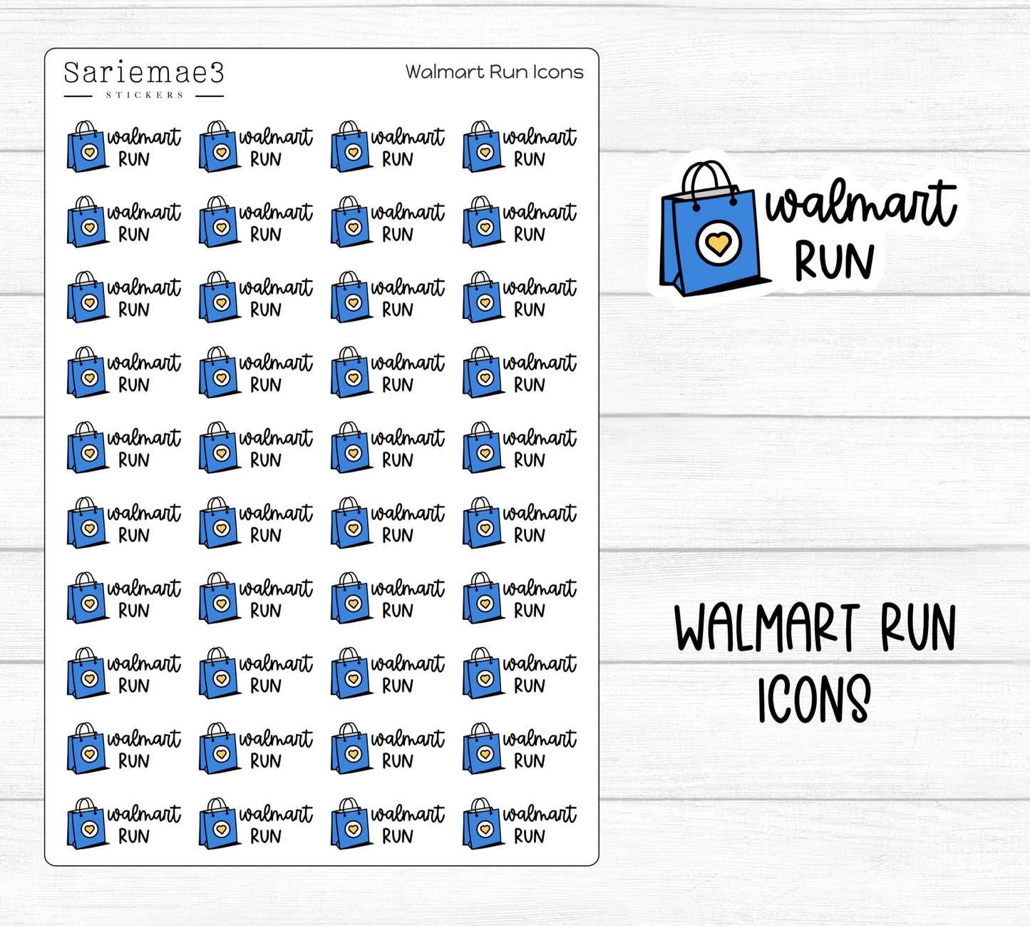 Walmart Run Icons