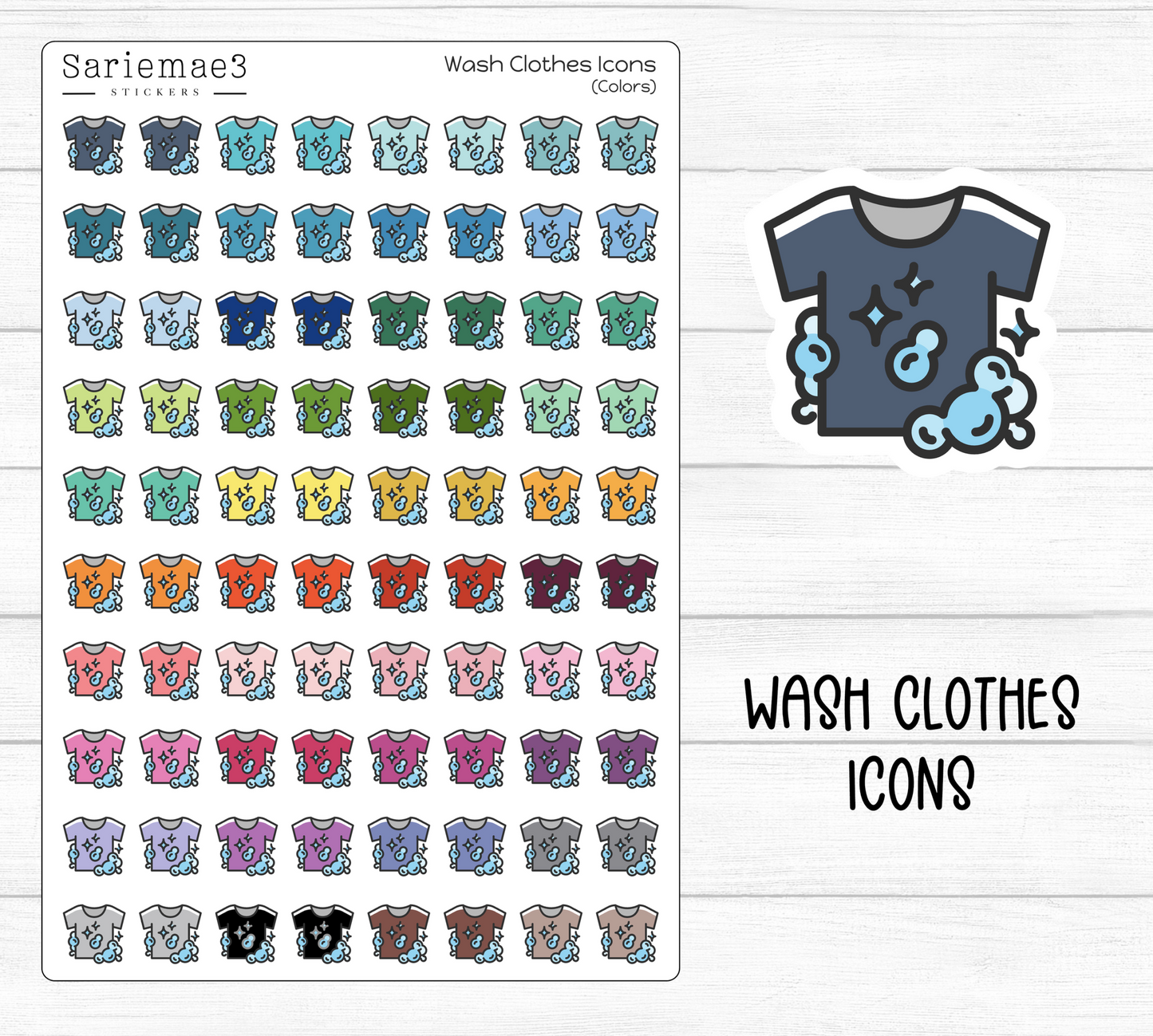 Wash Clothes Icons