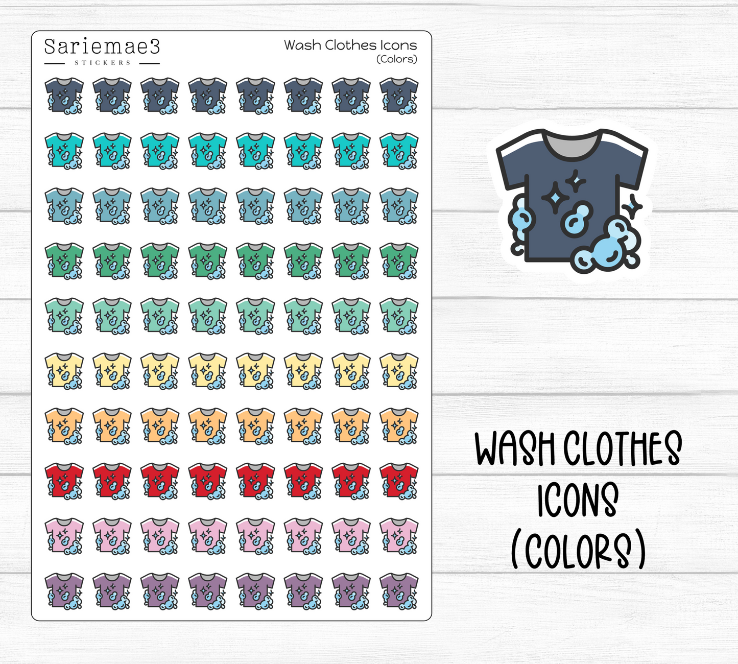 Wash Clothes Icons