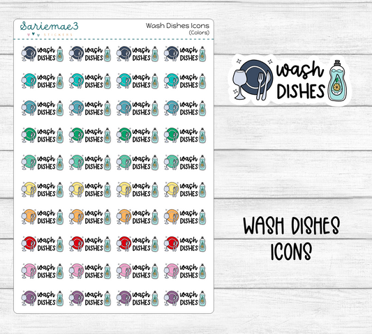 Wash Dishes Icons