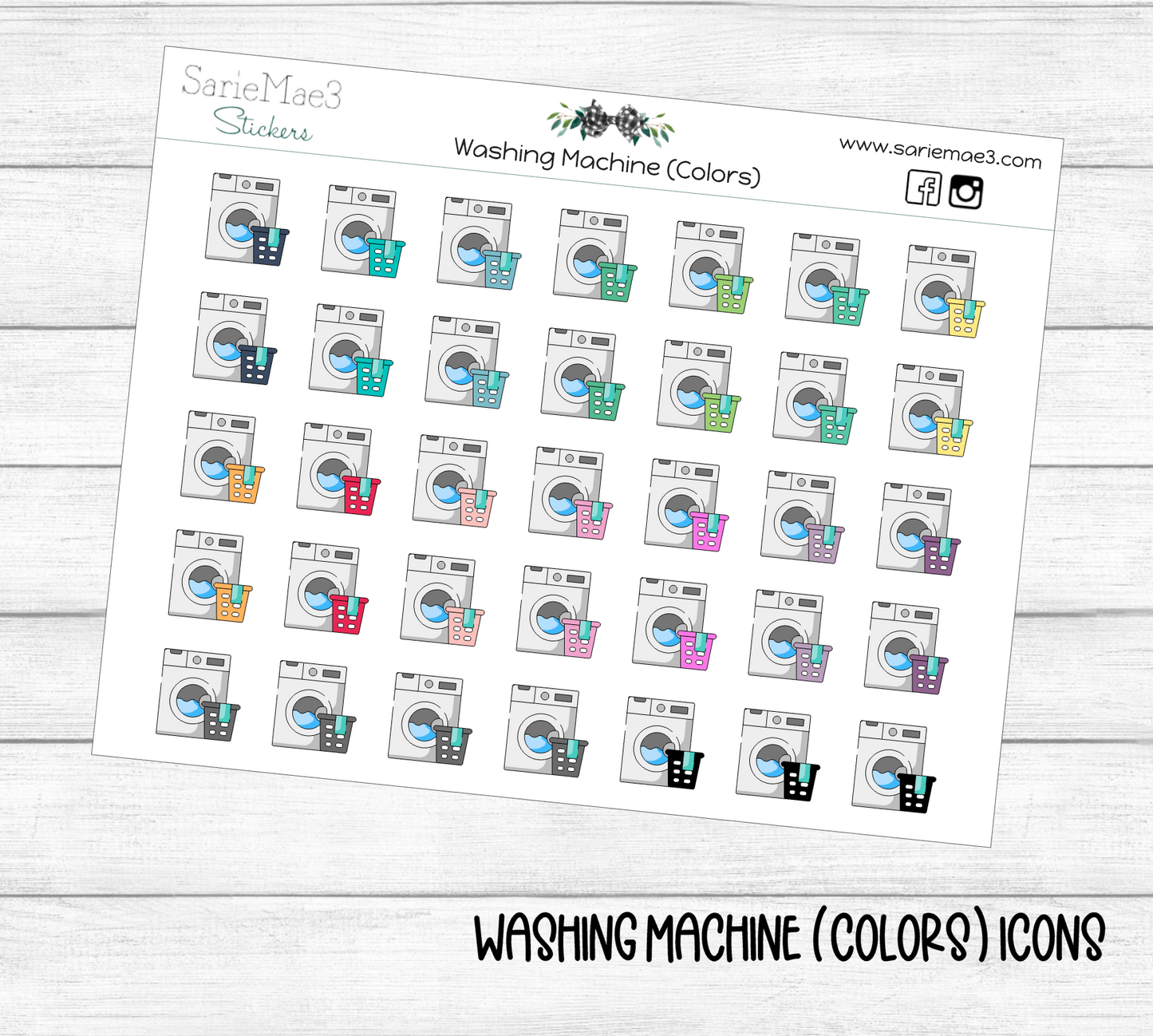 Washing Machine (Colors) Icons
