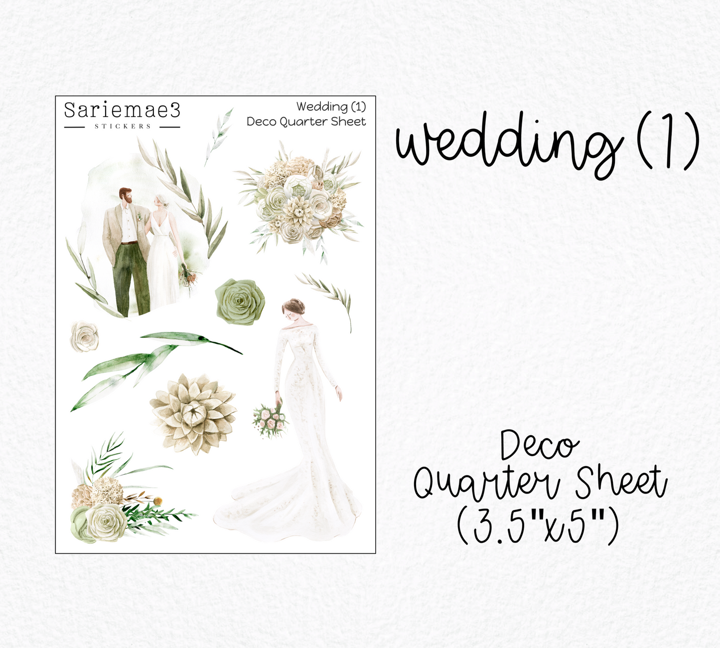 Wedding (1) Deco Quarter Sheet