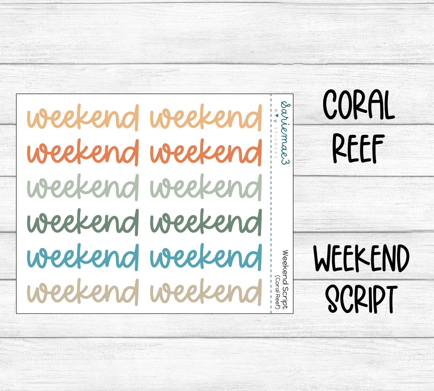 Weekend Script (Coral Reef)