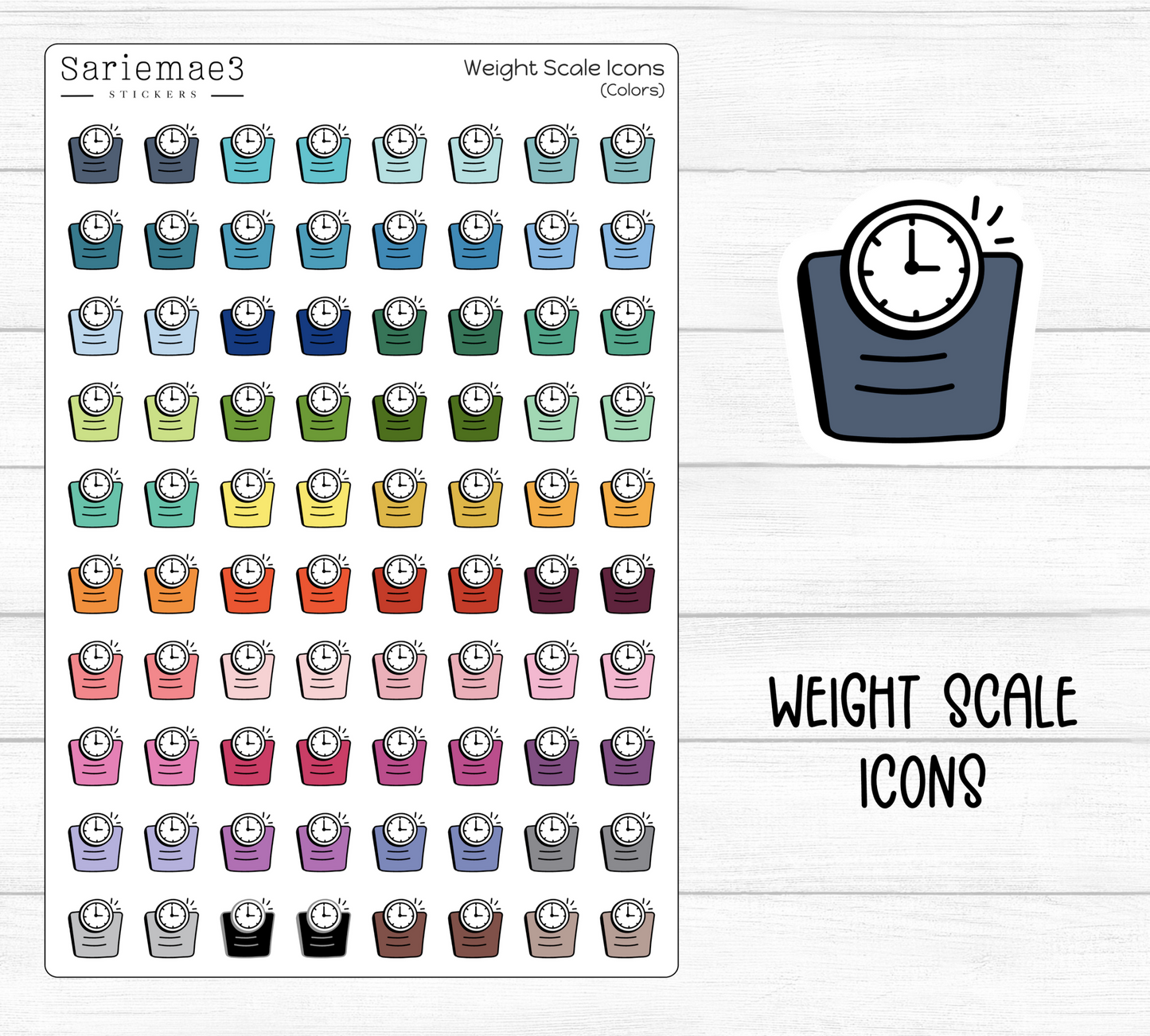 Weight Scale Icons