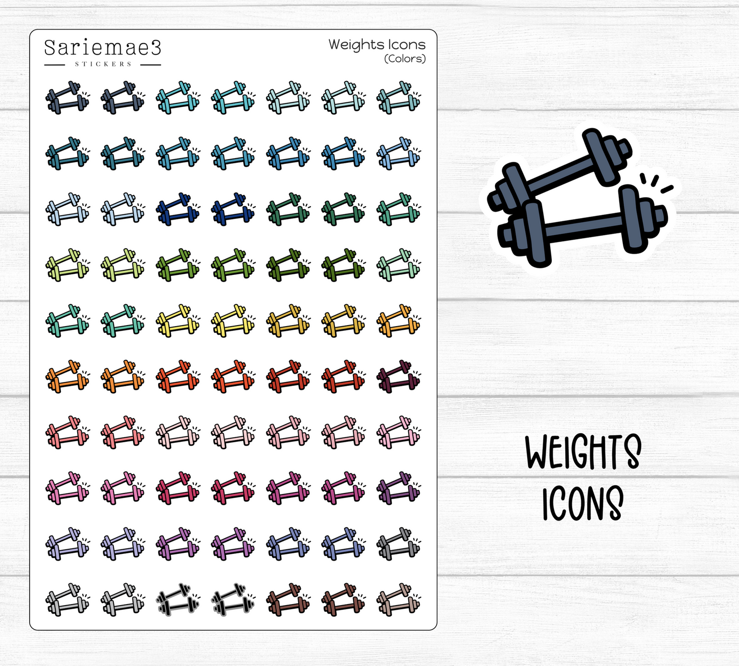 Weights Icons