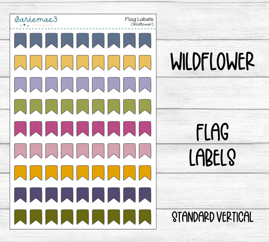 Flag Labels (Wildflower)