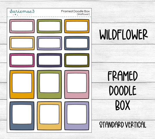 Framed Doodle Box (Wildflower)