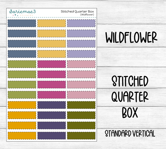 Stitched Quarter Box (Wildflower)