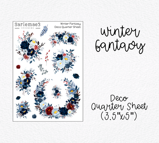 Winter Fantasy Deco Quarter Sheet
