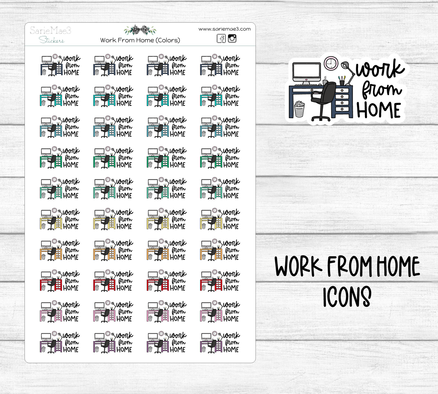 Work From Home Icons