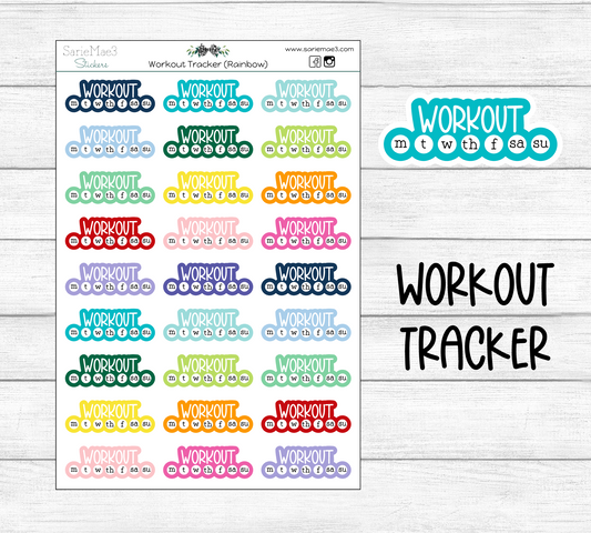 Workout Rainbow Habit Tracker