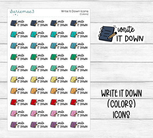 Write It Down Icons (Reformat)