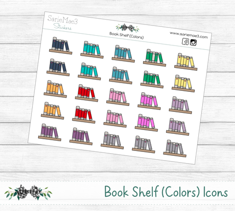 Book Shelf (Colors) Icons
