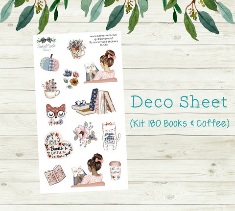Books & Coffee Deco (Kit 180)