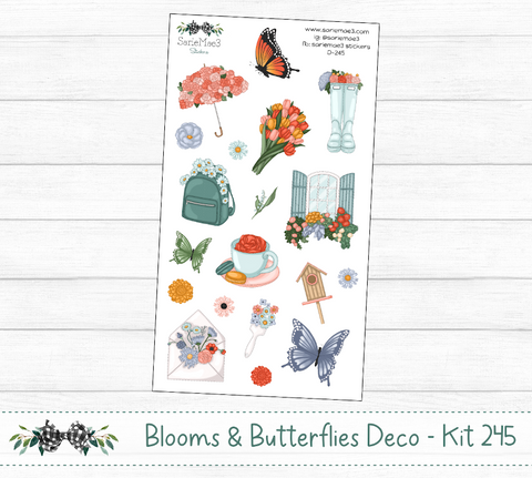 Blooms & Butterflies Deco (Kit 245)