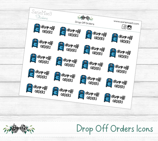 Drop Off Orders Icons