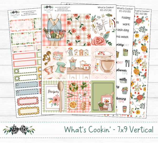Vertical Weekly Kit, What's Cookin', V-212