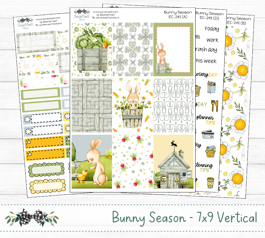 Vertical Weekly Kit, Bunny Season, V-241