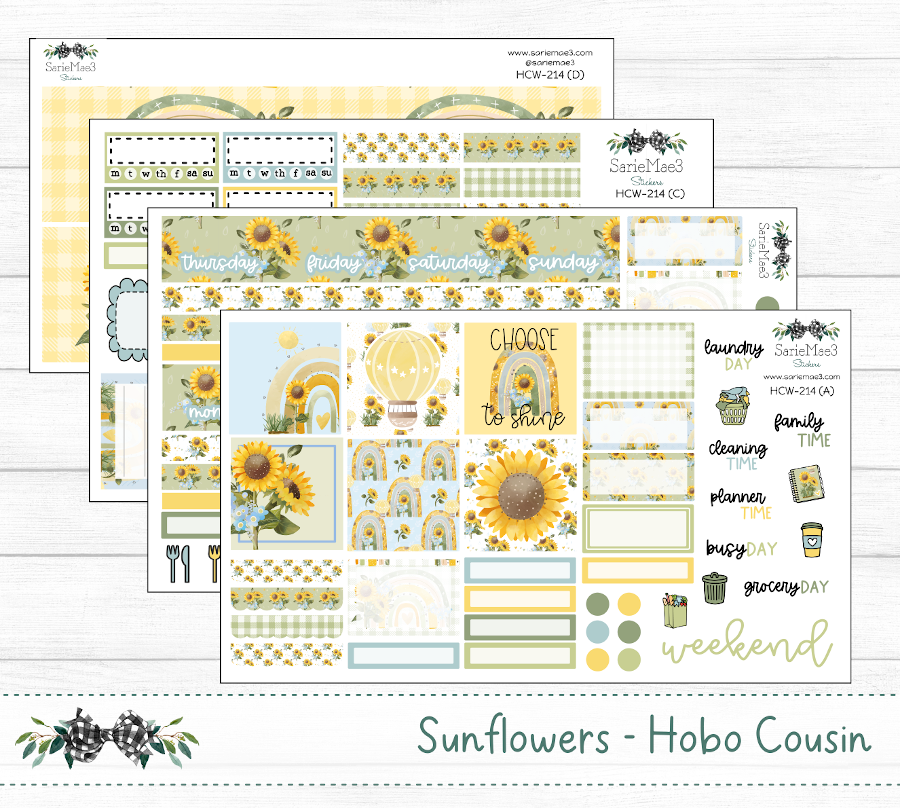 Hobonichi Cousin Kit, Sunflowers, HCW-214