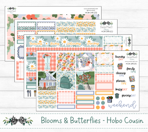 Hobonichi Cousin Kit, Blooms & Butterflies, HCW-245