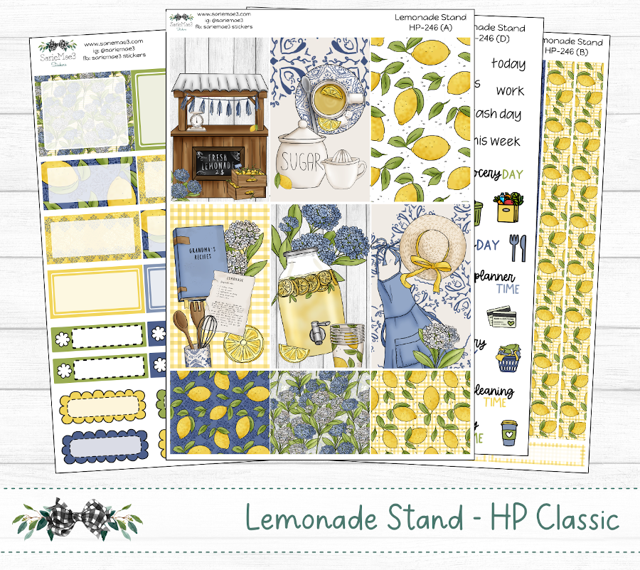 Happy Planner Weekly Kit, Lemonade Stand, HP-246