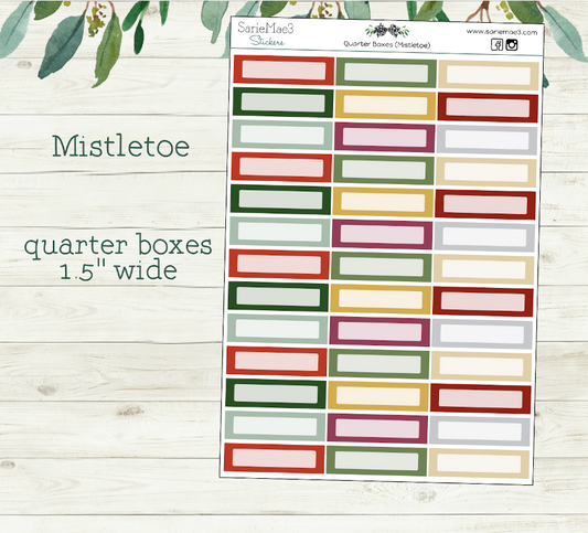 Quarter Boxes (Mistletoe)