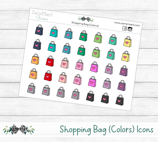 Shopping Bag (Colors) Icons