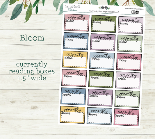 Currently Reading Boxes (Bloom)