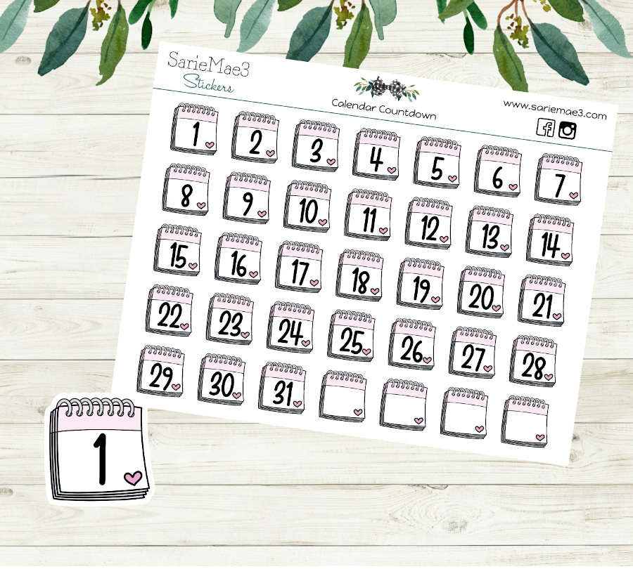 Calendar Countdown Icons
