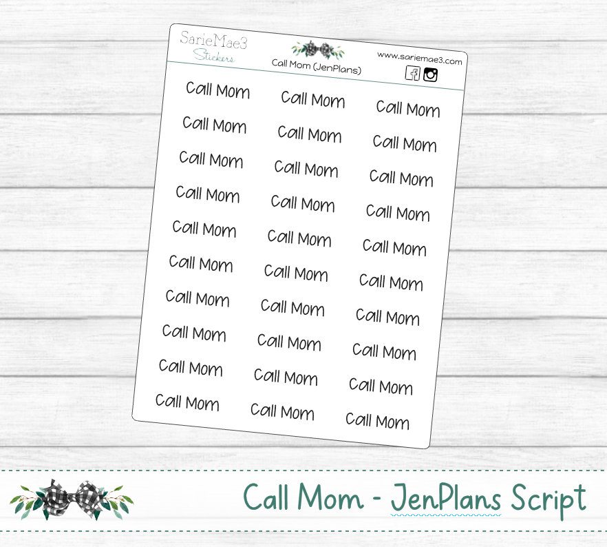 Call Mom (JenPlans)