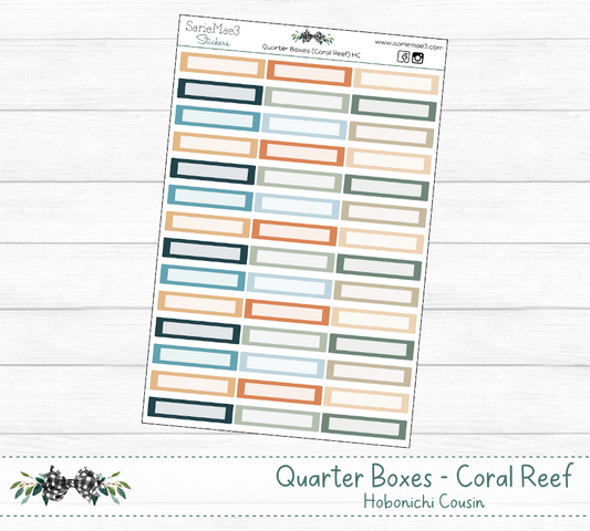 Quarter Boxes (Coral Reef) Hobo Cousin