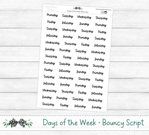 Days of the Week (Bouncy)