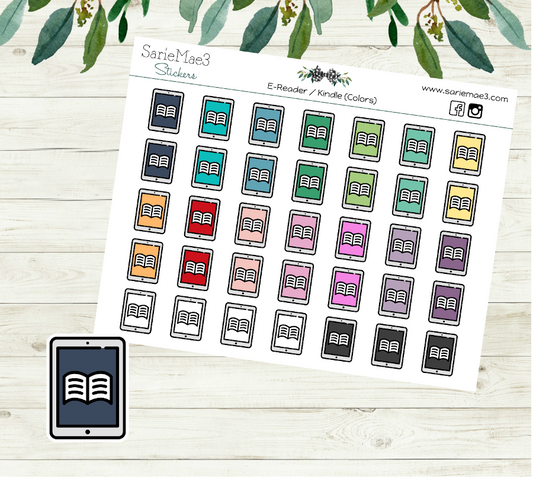 E-Reader / Kindle (Colors) Icons