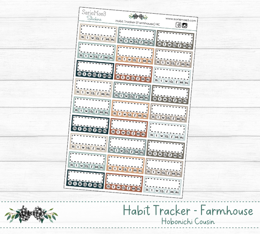 Habit Tracker (Farmhouse) Hobo Cousin