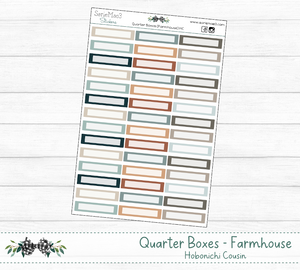 Quarter Boxes (Farmhouse) Hobonichi Cousin