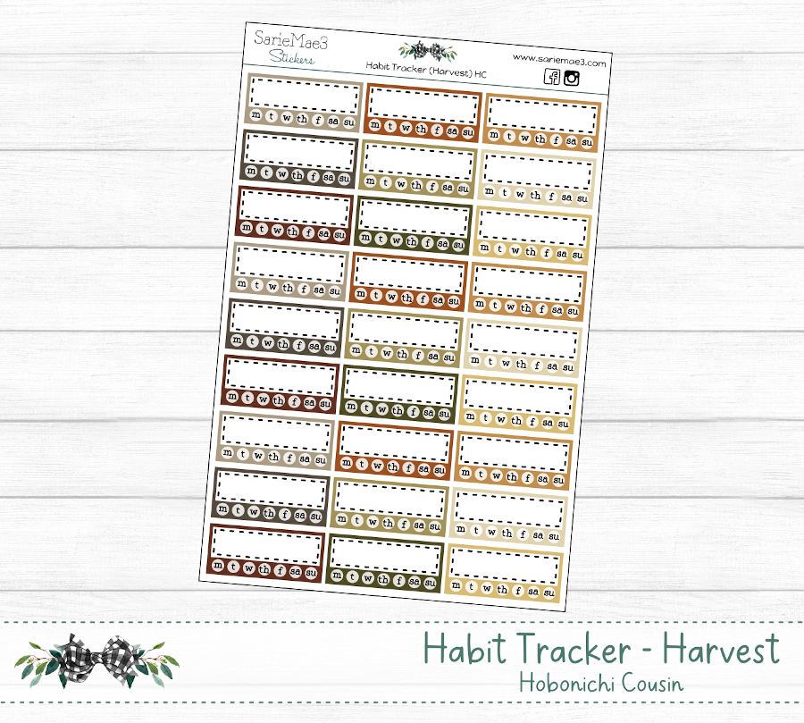 Habit Tracker (Harvest) Hobo Cousin