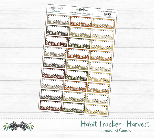 Habit Tracker (Harvest) Hobo Cousin