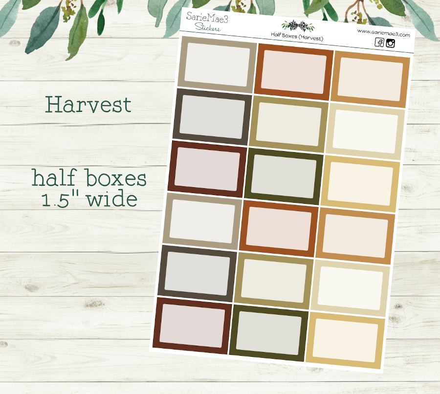 Half Boxes (Harvest)