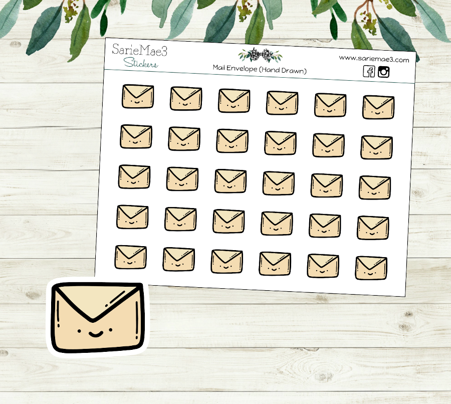 Mail Envelope Icons (Hand Drawn)