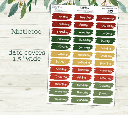 Date Covers (Mistletoe)