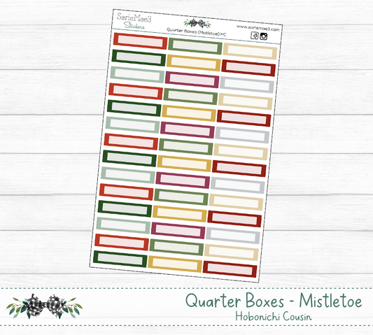 Quarter Boxes (Mistletoe) Hobo Cousin