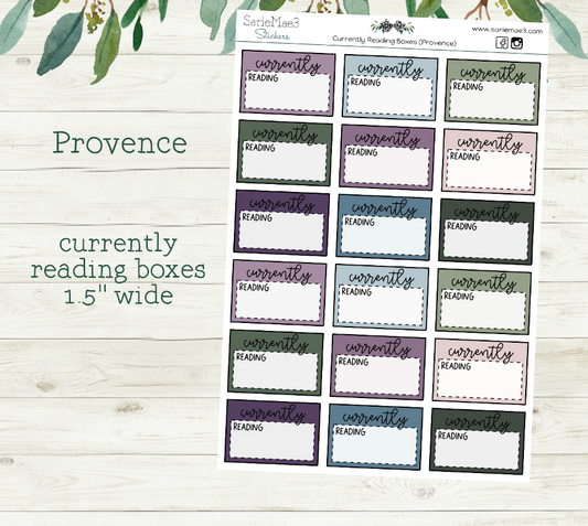 Currently Reading Boxes (Provence)