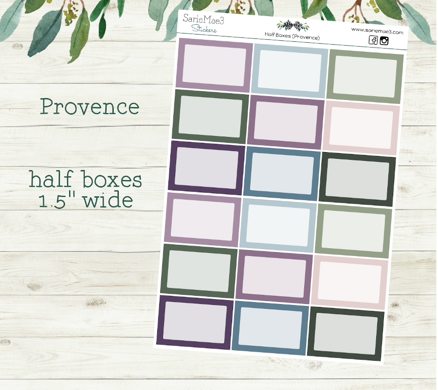 Half Boxes (Provence)