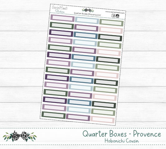 Quarter Boxes (Provence) Hobo Cousin