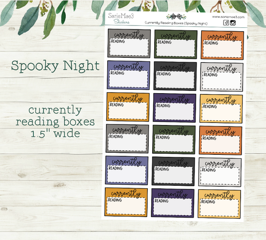 Currently Reading Boxes (Spooky Night)
