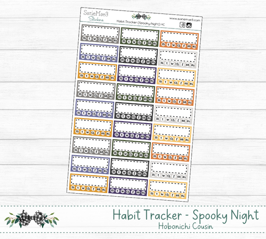 Habit Tracker (Spooky Night) Hobo Cousin