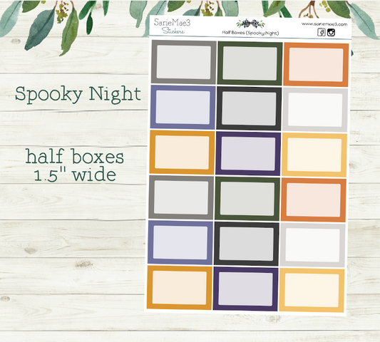 Half Boxes (Spooky Night)