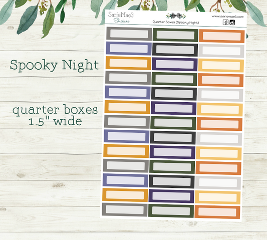 Quarter Boxes (Spooky Night)